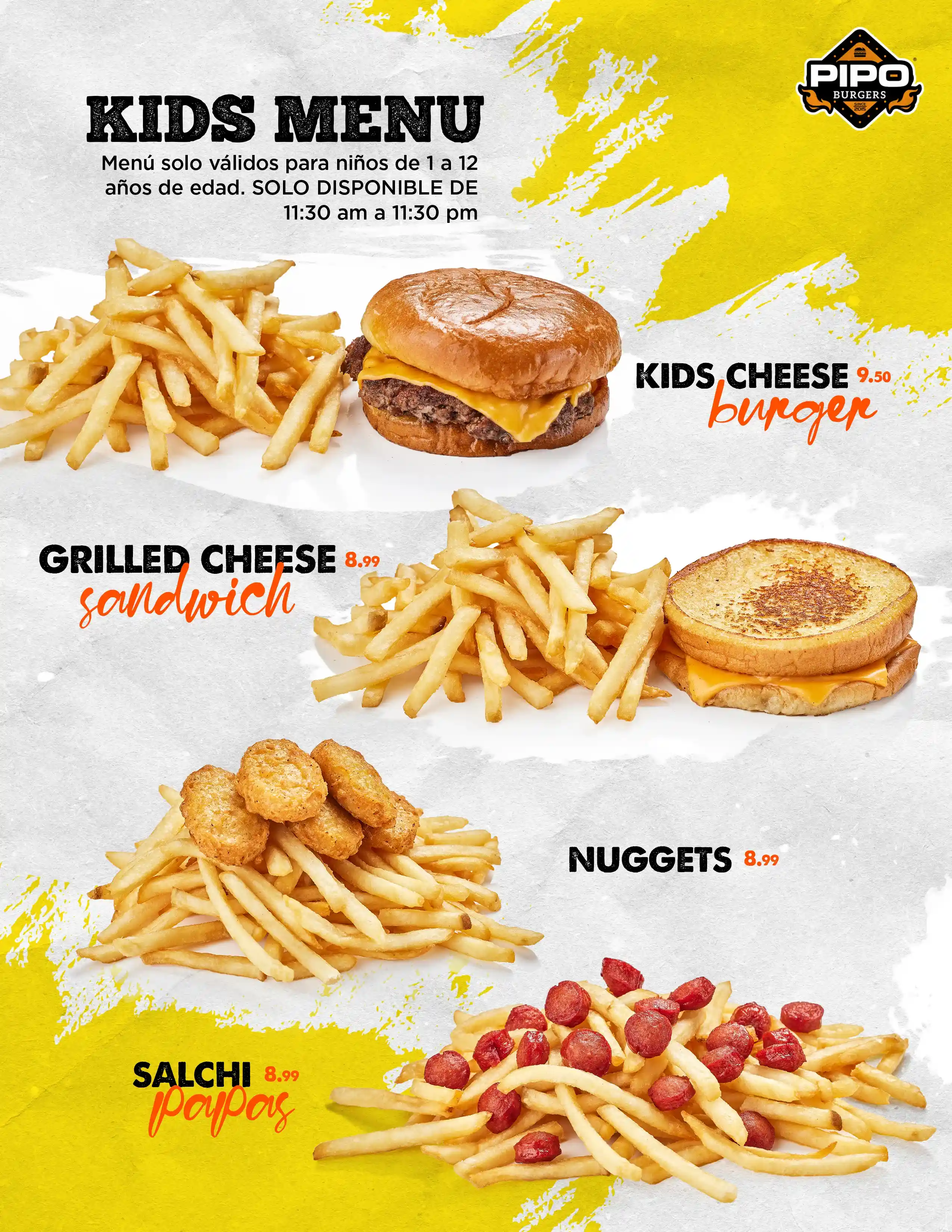 Kids Menu